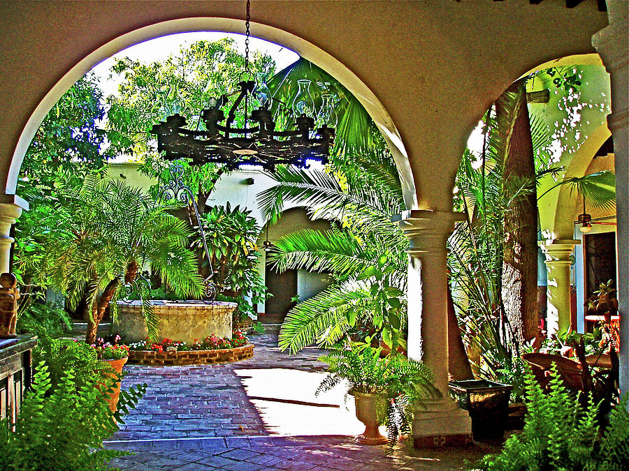 Entry to a Courtyard in Colonial Alamos in Sonora, Mexico Photograph by Ruth Hager