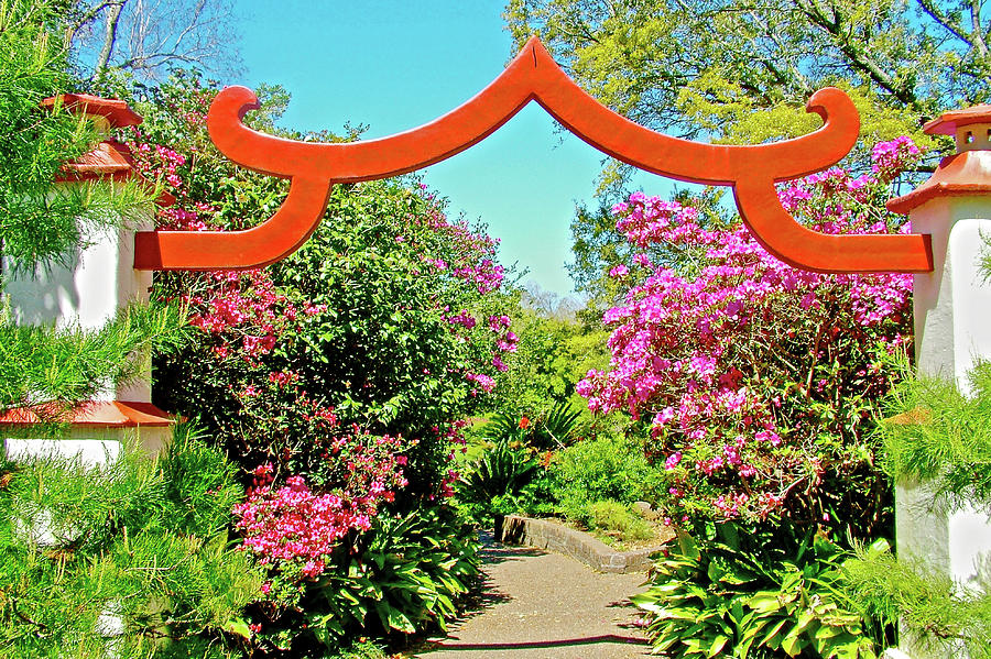 Entry To Japanese Garden In Bellingrath Gardens In Mobile Albama