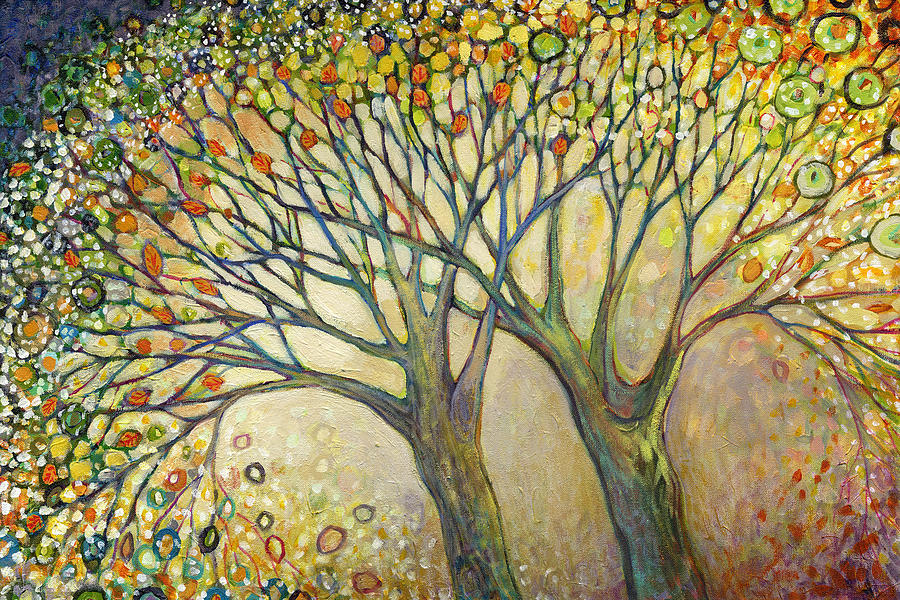 Spring Painting - Entwined No 2 by Jennifer Lommers