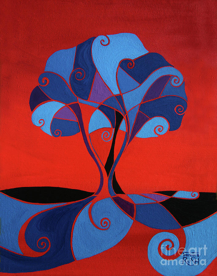 Enveloped in Red Painting by Barbara Rush