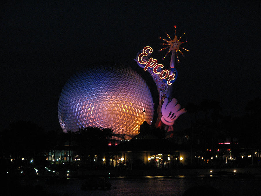 Epcot at Night II Photograph by Creative Solutions RipdNTorn