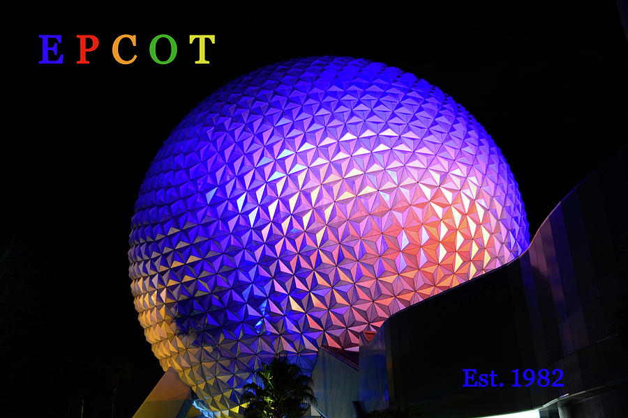 EPCOT color print one Photograph by David Lee Thompson