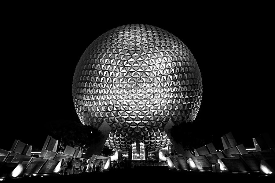 Black And White Photograph - EPCOT in Black and White by Guy Thompson