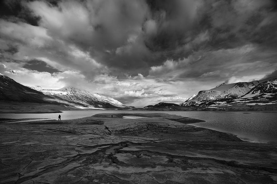 Black And White Photograph - Ephemeral Desert by Marco Barone