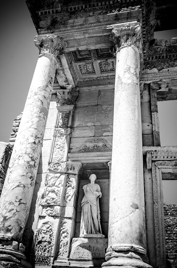 Ephesus Library Columns Photograph by Anthony Doudt
