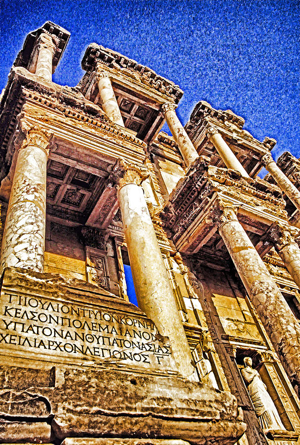 Ephesus Library Photograph by Dennis Cox