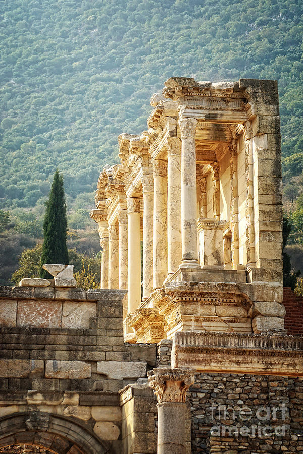 Ephesus - Library of Celsus Photograph by HD Connelly