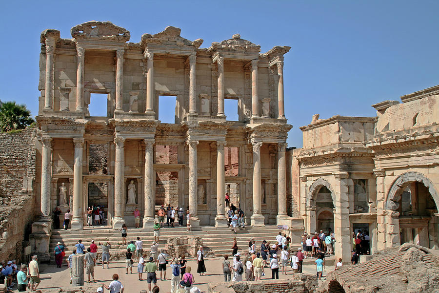 Ephesus, Turkey - Library of Celsus Photograph by Richard Krebs