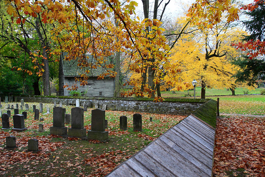 Ephrata Cloister Cemetery Photograph by William Jobes