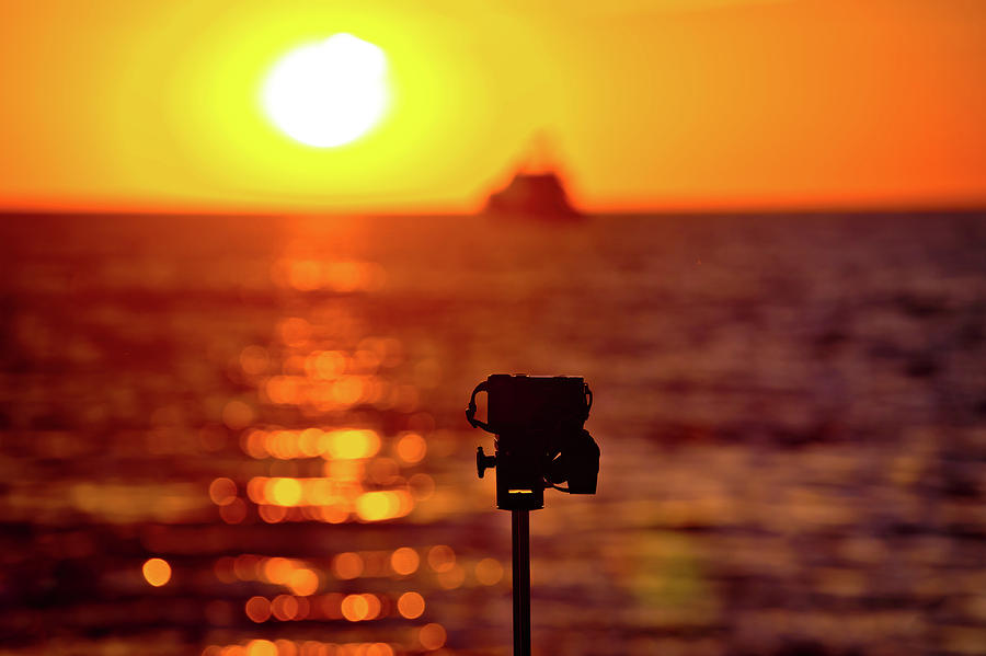 Epic sunset photograpgy with DSLR on tripod Photograph by Brch Photography