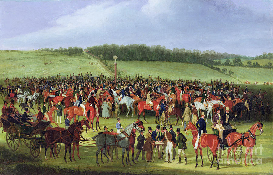 Epsom Races - The Betting Post Painting by James Pollard