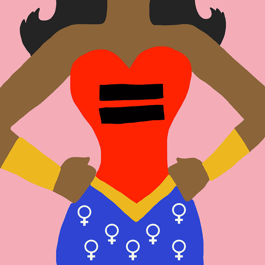 Equality Black Women's Rights Digital Art by Nicole Wilson Fine Art