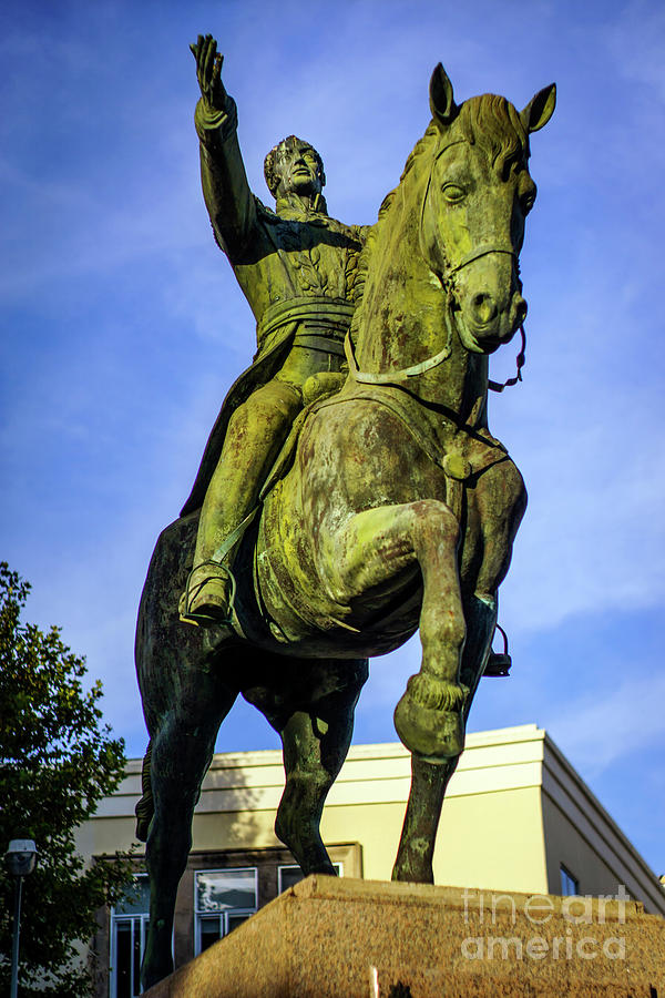 Equestrian monument of Simon Bolivar Cadiz Spain Photograph by Pablo Avanzini