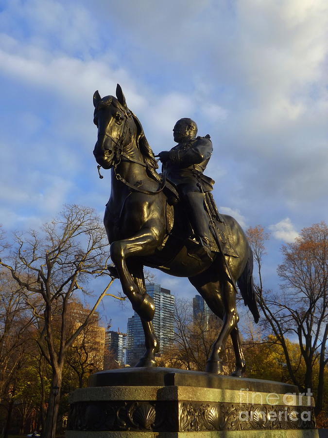 Equestrian statue of King Edward VII at Toronto Queens Park Photograph by Lingfai Leung