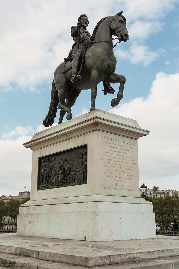 Equestrian Statue of King Henri IV  Photograph by Hany J