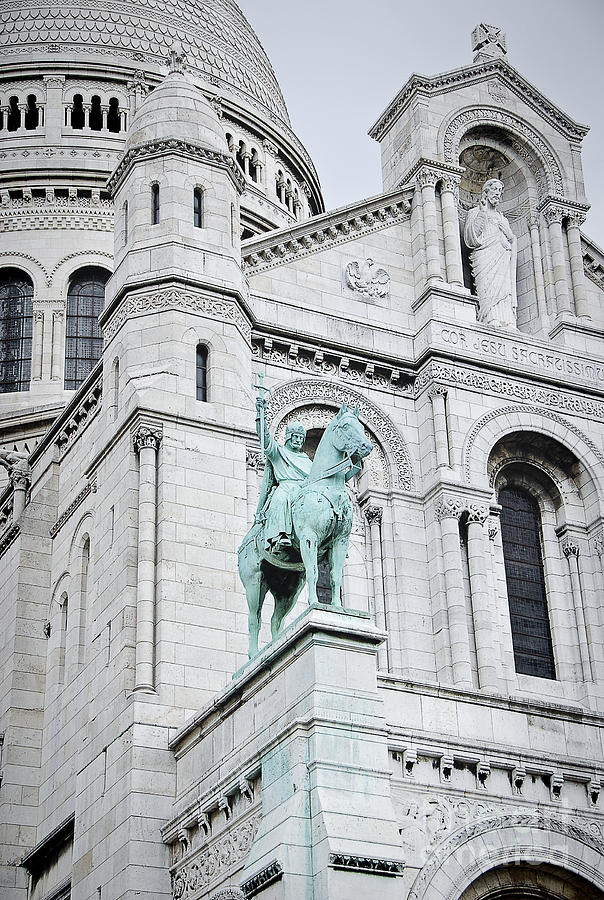 Equestrian Statue Sacre Coeur Paris Photograph by Ivy Ho