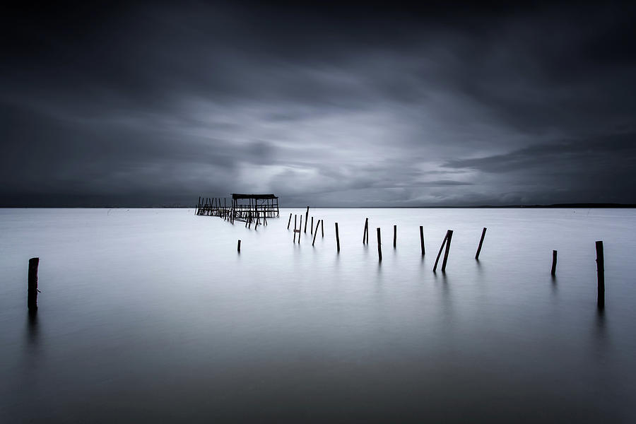 Pier Photograph - Equilibrium by Jorge Maia