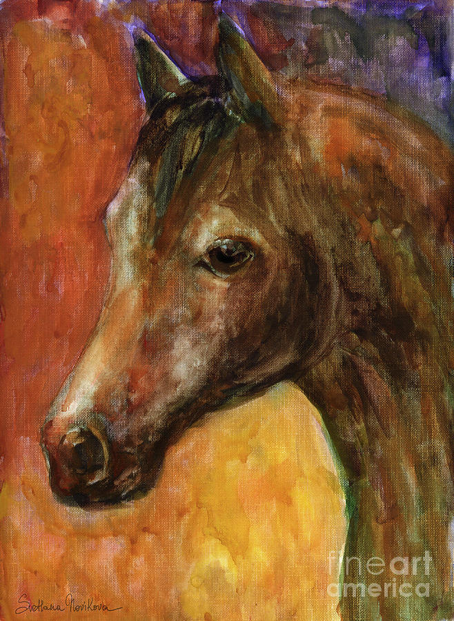 Equine Horse painting  Painting by Svetlana Novikova