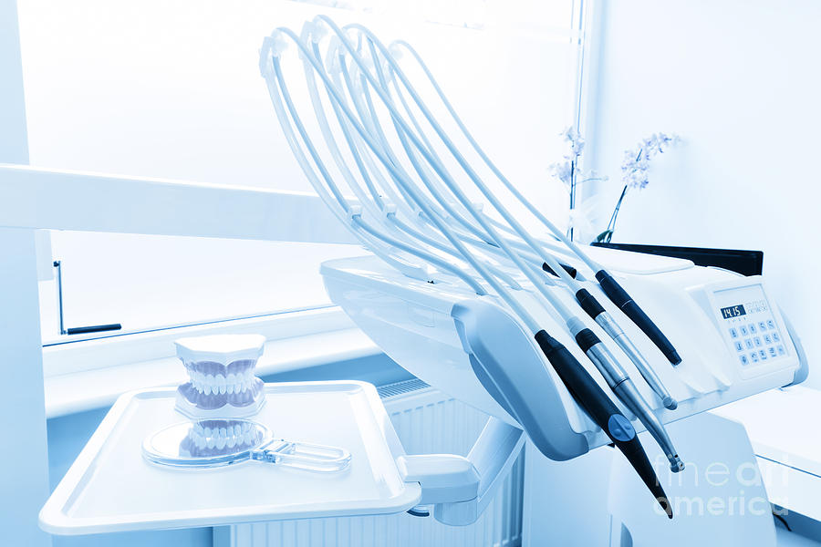 Equipment and dental instruments in dentists office. Clean teeth Photograph by Michal Bednarek