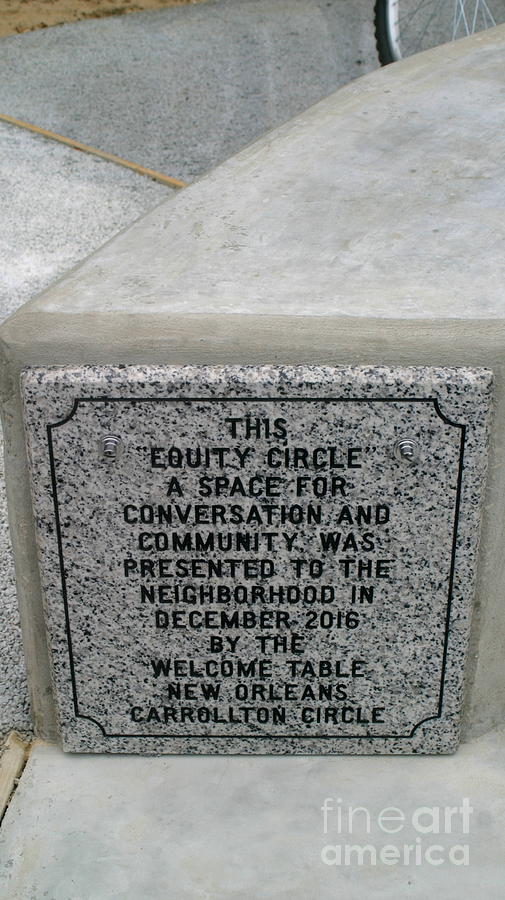 Equity Circle Commerative Marker December 2016 Photograph
