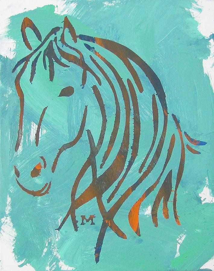 Horse Painting - Equus by Candace Shrope Horse Painting - Equus by Candace Shrope