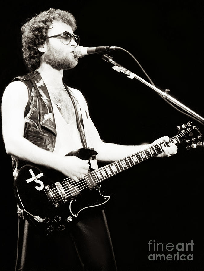 Cow Palace Photograph - Eric Bloom of Blue Oyster Cult - Cow Palace 12-31-79 #2 by Daniel Larsen