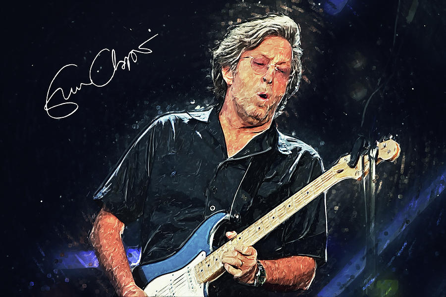 Eric Clapton Digital Art by Hoolst Design