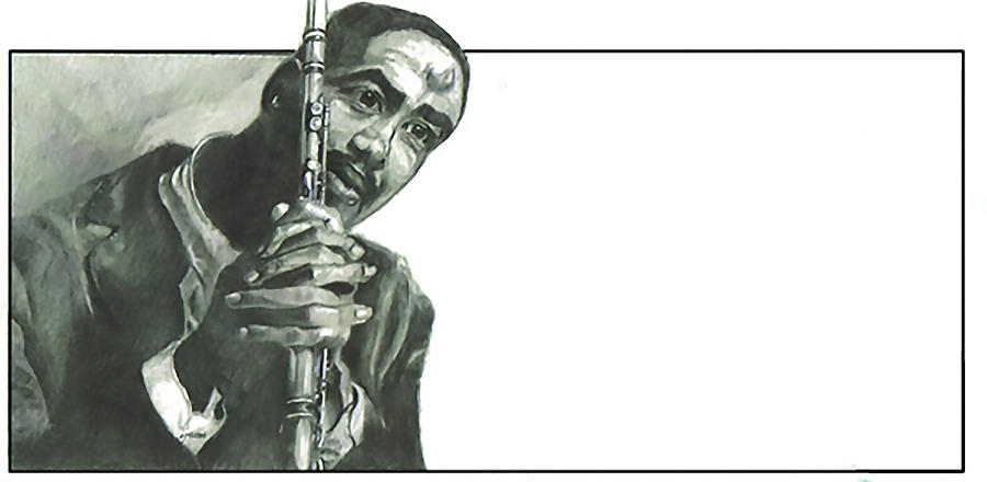 Eric Dolphy Drawing - Eric Dolphy by Dwayne Lester