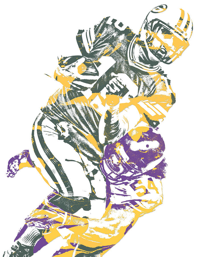 Adrian Peterson Minnesota Vikings Art T-Shirt by Joe Hamilton - Pixels