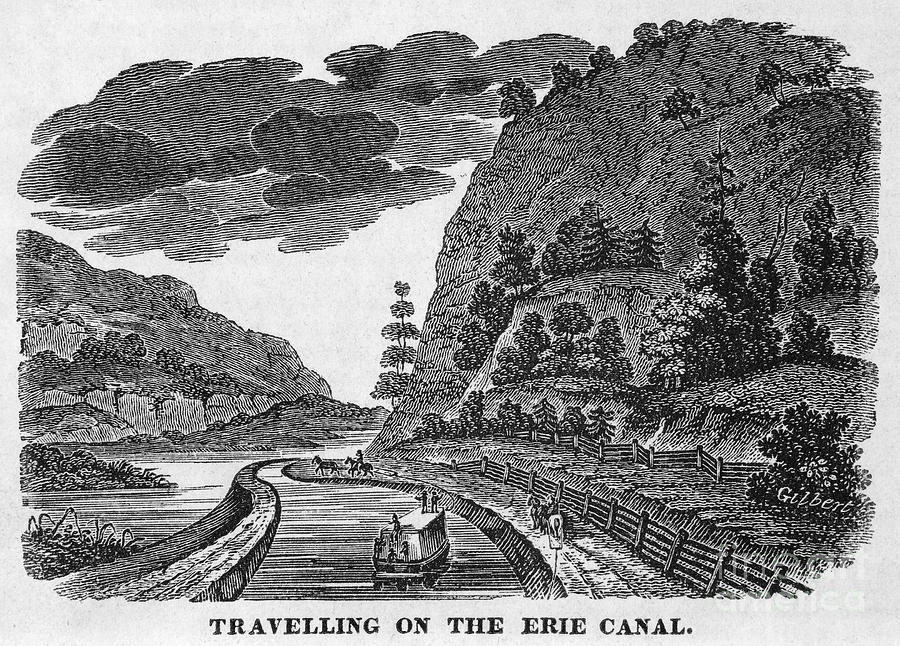 Erie Canal, 1835 Photograph by Granger