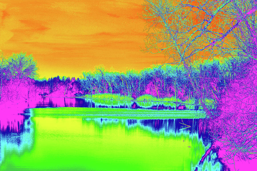 Erie Canal Abstract Digital Art by David Stasiak