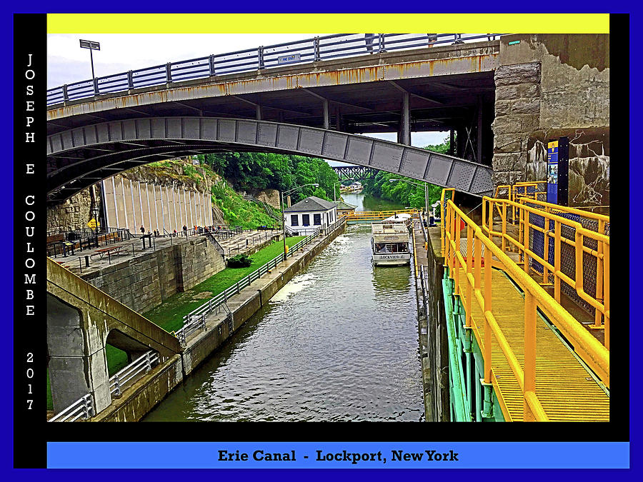 Erie Canal NY Downtown View Digital Art by Joseph Coulombe