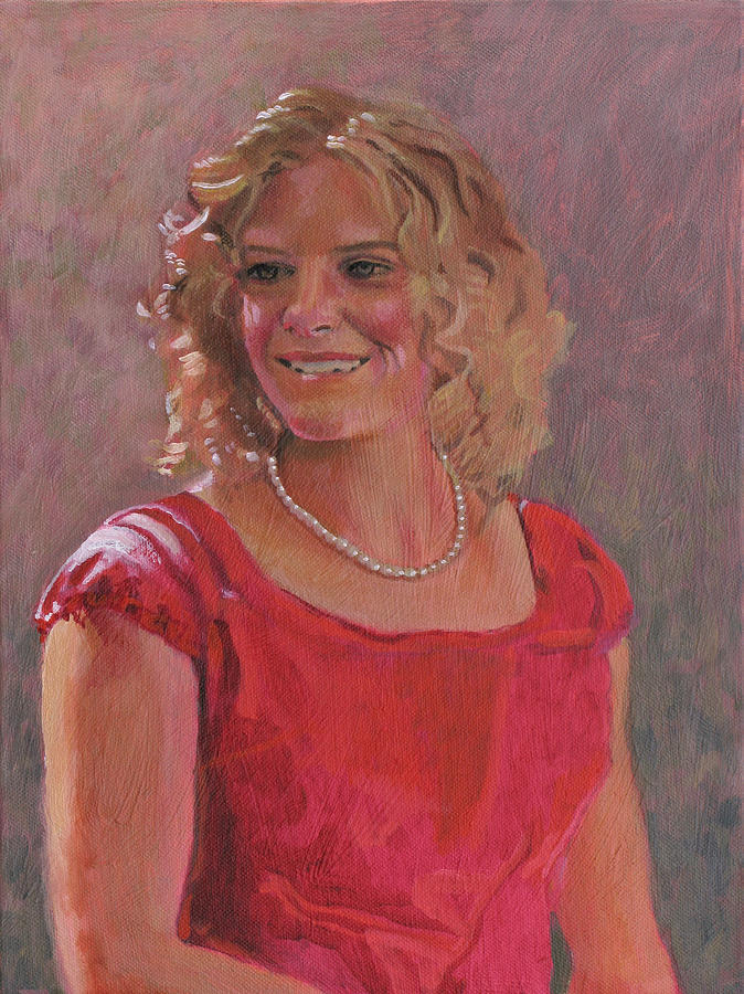 Erin Hiatt - Junior MIss 2009 Painting by Robert Bissett