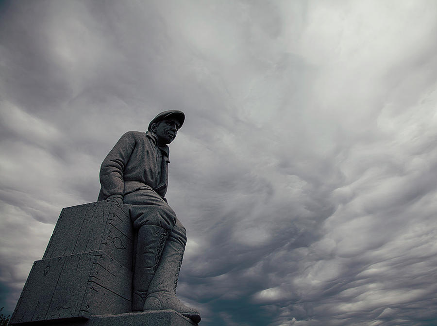 Erle P. Halliburton Monument Photograph by Toni Hopper