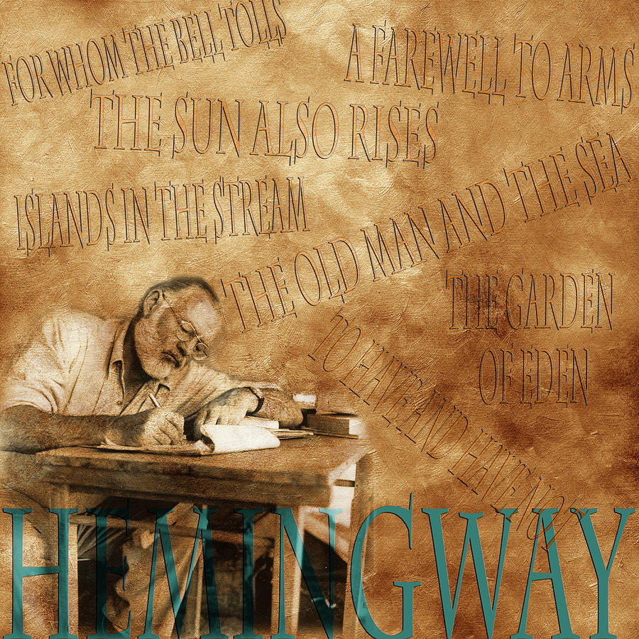 Ernest Hemingway Books 1 Photograph by Andrew Fare