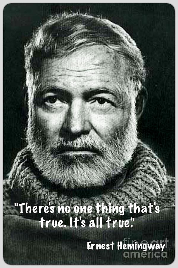 Ernest Hemingway  Painting by Thea Recuerdo