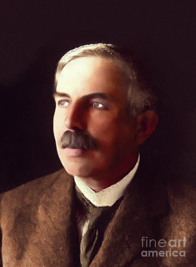 Abstract Painting - Ernest Rutherford, Famous Scientist by Esoterica Art Agency