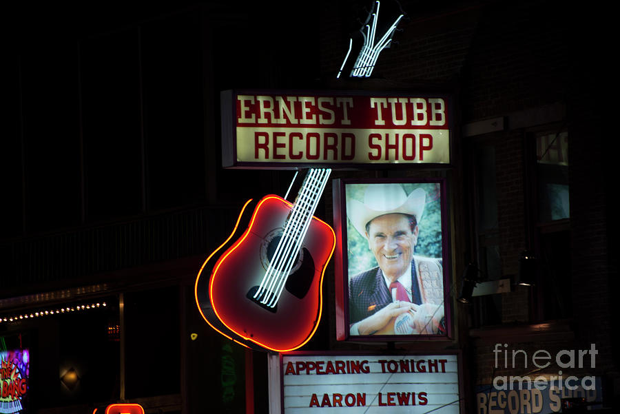 Ernest Tubb Record Shop Photograph by David Bearden