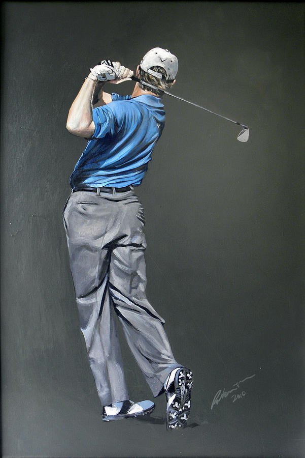 Ernie Els Painting - Ernie Els by Mark Robinson Ernie Els Painting - Ernie Els by Mark Robinson
