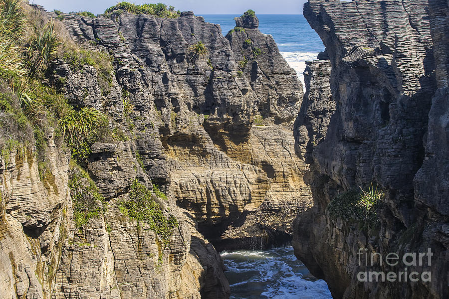 Eroded rocks in New Zealand Photograph by Patricia Hofmeester