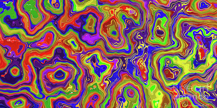 Erosion In Color No2 - AMCG20180331 40 x 20 Digital Art by Michael ...