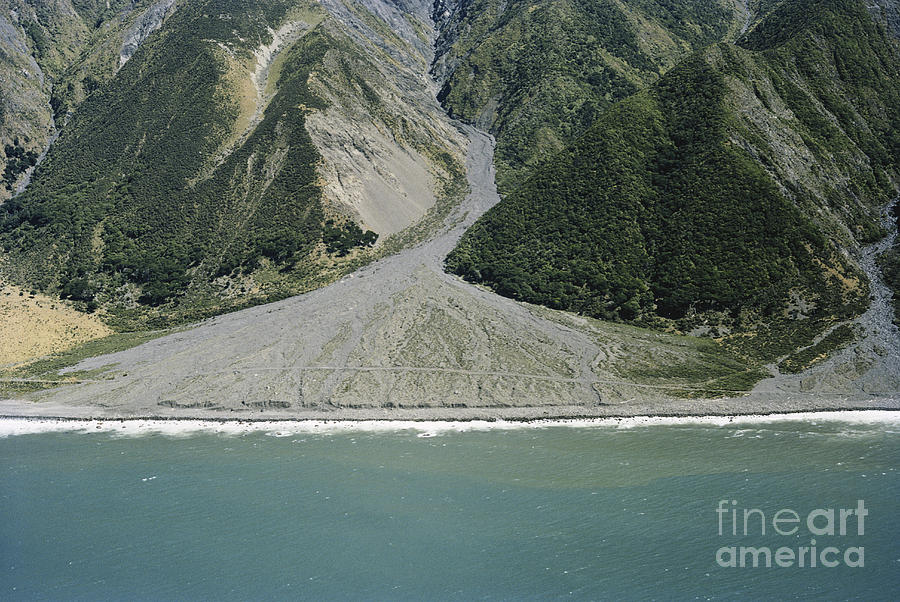 Erosion, New Zealand Photograph by G. R. Roberts