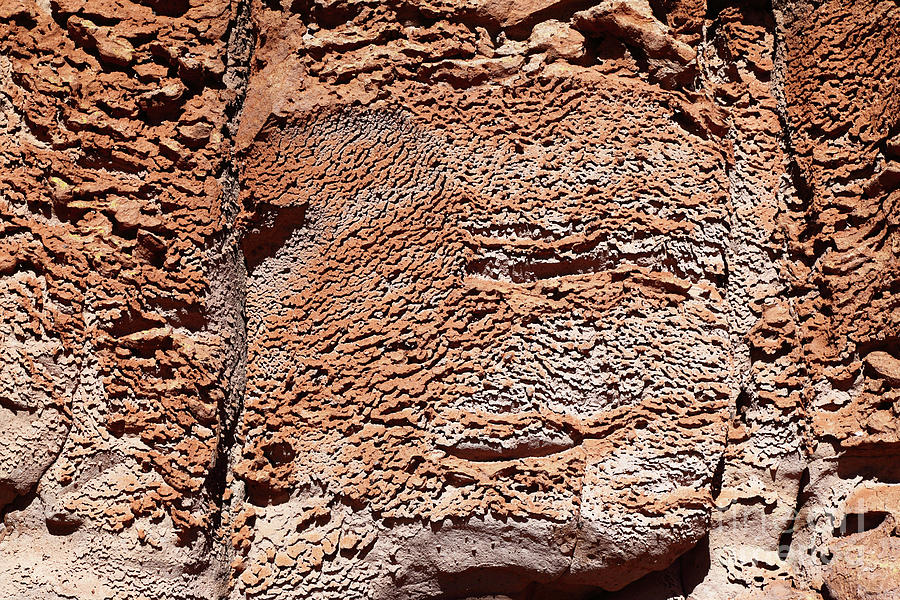 Erosion Patterns on Moais de Tara Rock Sentinel Chile Photograph by James Brunker