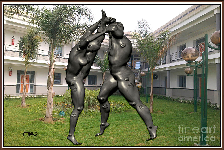 Impressionism Digital Art - erotic acrobatics 35EA by Pemaro
