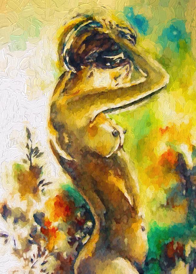 Erotic Female  Painting by Louis Ferreira