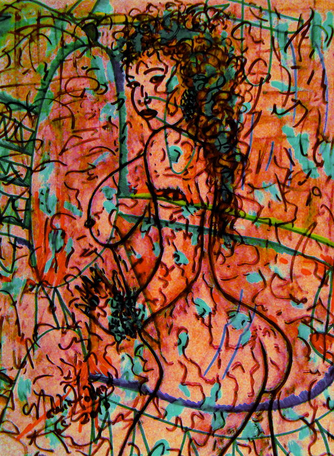 Erotic Nude 1 Mixed Media by Natalie Holland