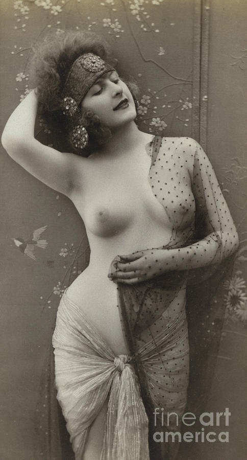 Erotic postcard Photograph by Julian or Julien Mandel