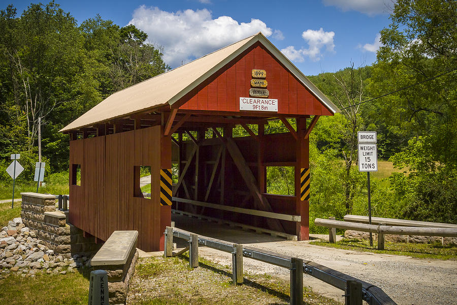Erskine Covered Bridge Photograph by Jack R Perry