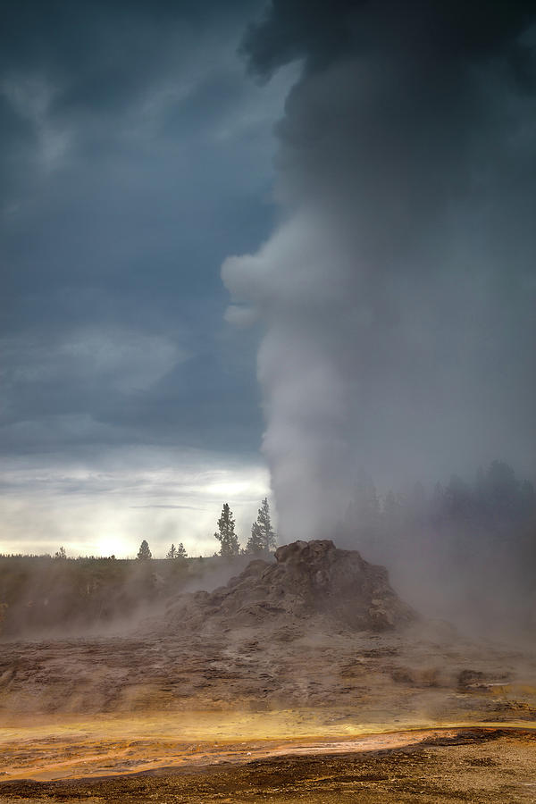 Yellowstone National Park Photograph - Eruption by Edgars Erglis