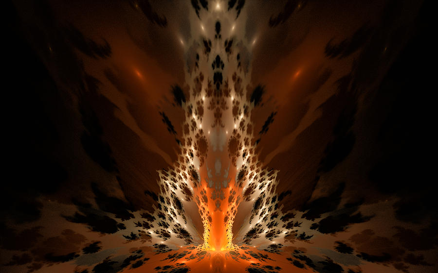 Eruption Digital Art by Gary Blackman